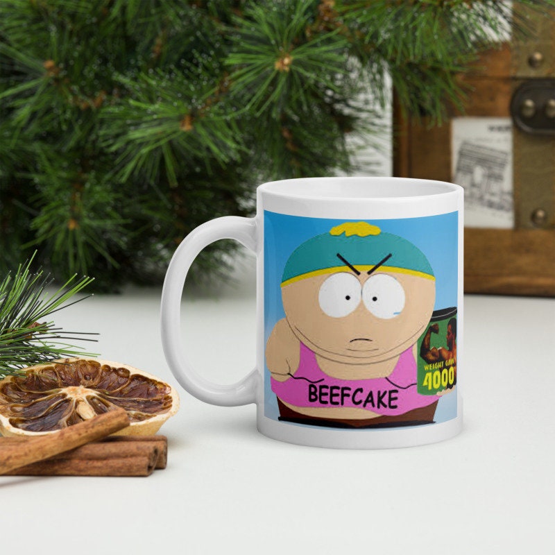 eric cartman  beef cake2000, southpark mug gift