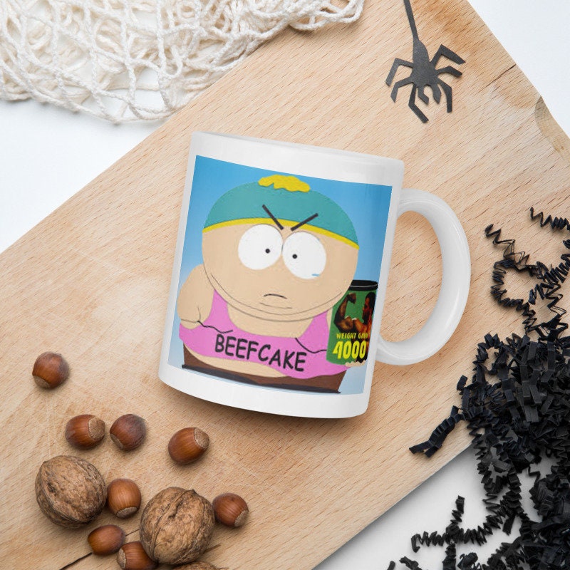 eric cartman  beef cake2000, southpark mug gift
