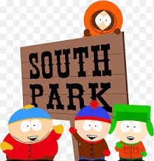 southpark crew next to signpost , southpark , handmade ceramic southpark mug,90s animated cartoon,southpark gift