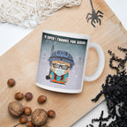 im super thanks for asking ,southpark , handmade ceramic southpark mug,90s animated cartoon,southpark gifts