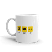 eat sleep gym motivational mug -fitness lover mug