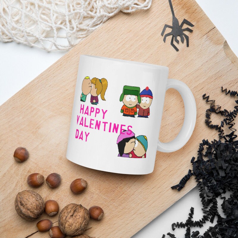southpark happy valentines day   -southpark gifts,handmade southpark mug,southpark gifts,90s cartoon mug