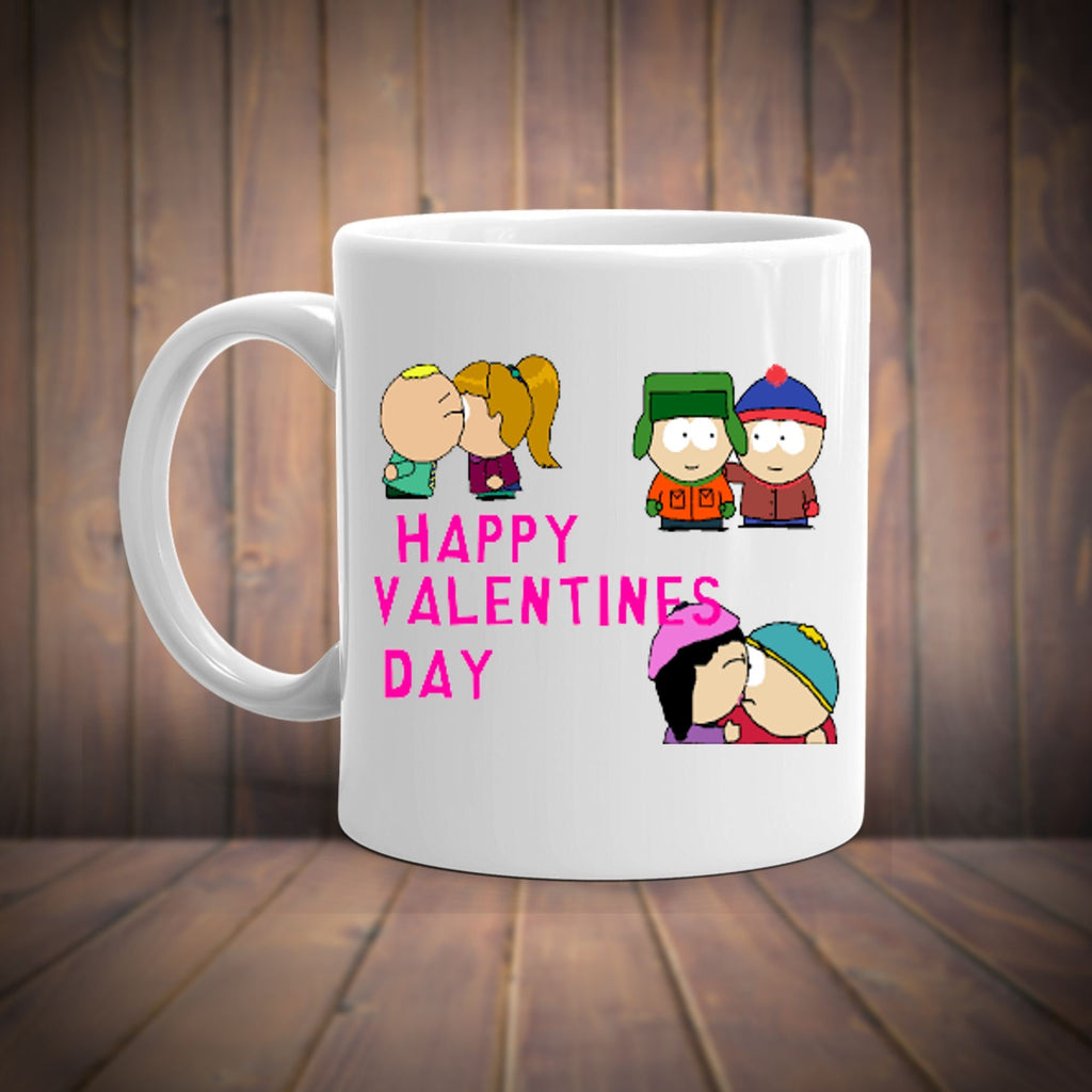 southpark happy valentines day   -southpark gifts,handmade southpark mug,southpark gifts, eric cop cartman mug,90s cartoon mug