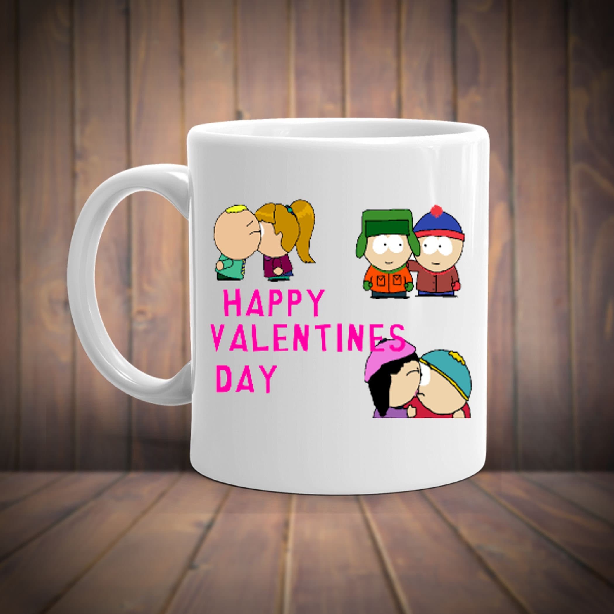 southpark happy valentines day   -southpark gifts,handmade southpark mug,southpark gifts,90s cartoon mug