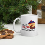 stan marsh  you are so god damm stupid  -southpark gifts,handmade southpark mug,southpark gifts,90s cartoon mug