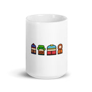 southpark gang in pixel format -southpark gifts,handmade southpark mug,southpark gifts, eric cop cartman mug,90s cartoon mug