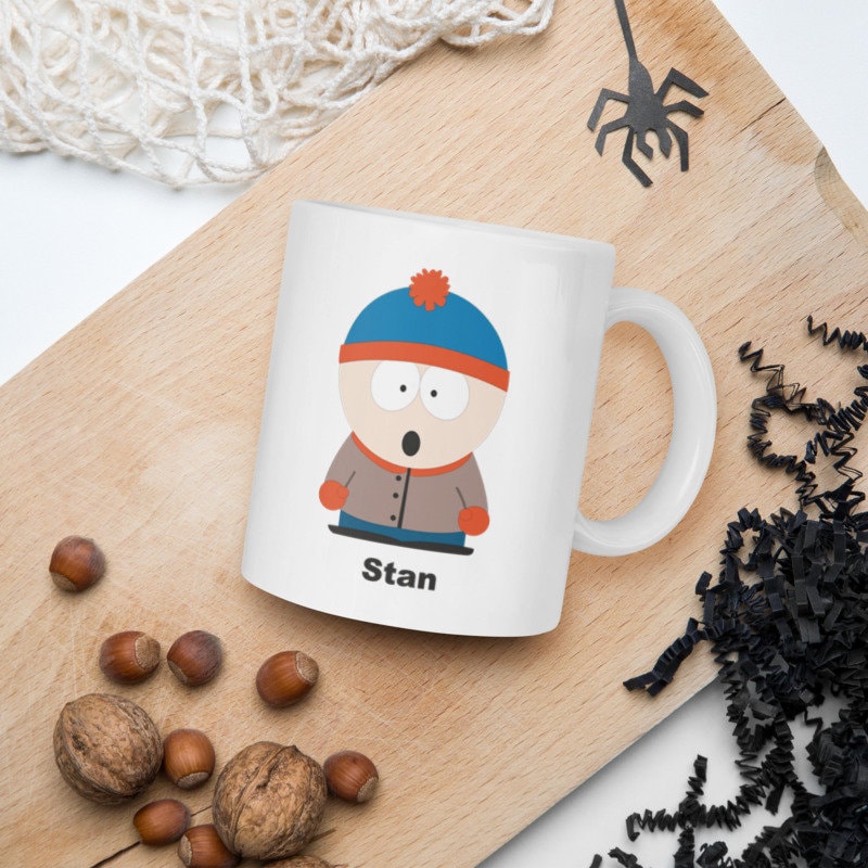 stan marsh -southpark ,handmade southpark mug,southpark gifts,90s cartoon mug