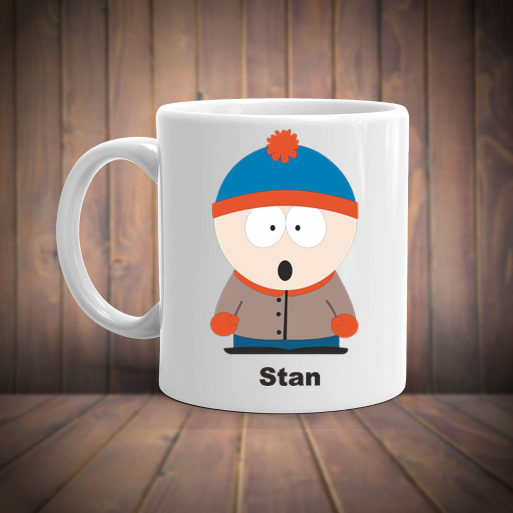 stan marsh -southpark ,handmade southpark mug,southpark gifts,90s cartoon mug