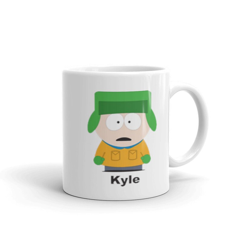 kyle  from southpark  -southpark gifts,handmade southpark mug,southpark gifts, ,90s cartoon mug