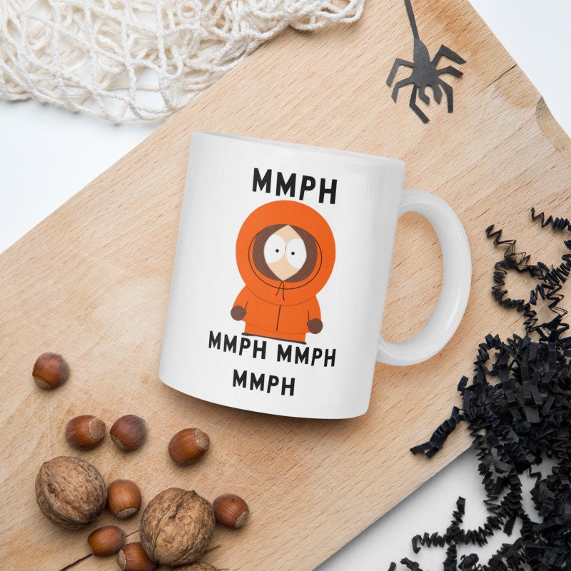 kenny mccornmick mmph -southpark gifts,handmade southpark mug,southpark gifts, kenny  mug,90s cartoon mug