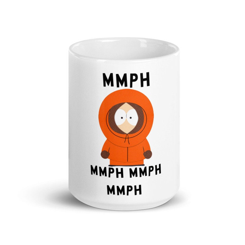 kenny mccornmick mmph -southpark gifts,handmade southpark mug,southpark gifts, kenny  mug,90s cartoon mug