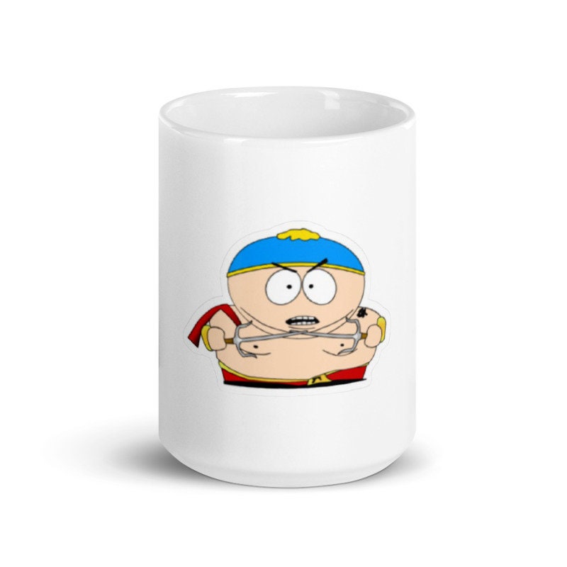 eric cartman playing wth knifes  ,southpark mug gifts