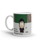 damien thorn -southpark  valentines mug ,southpark gift ,90s animated cartoon ,90s  mug ,southpark mug
