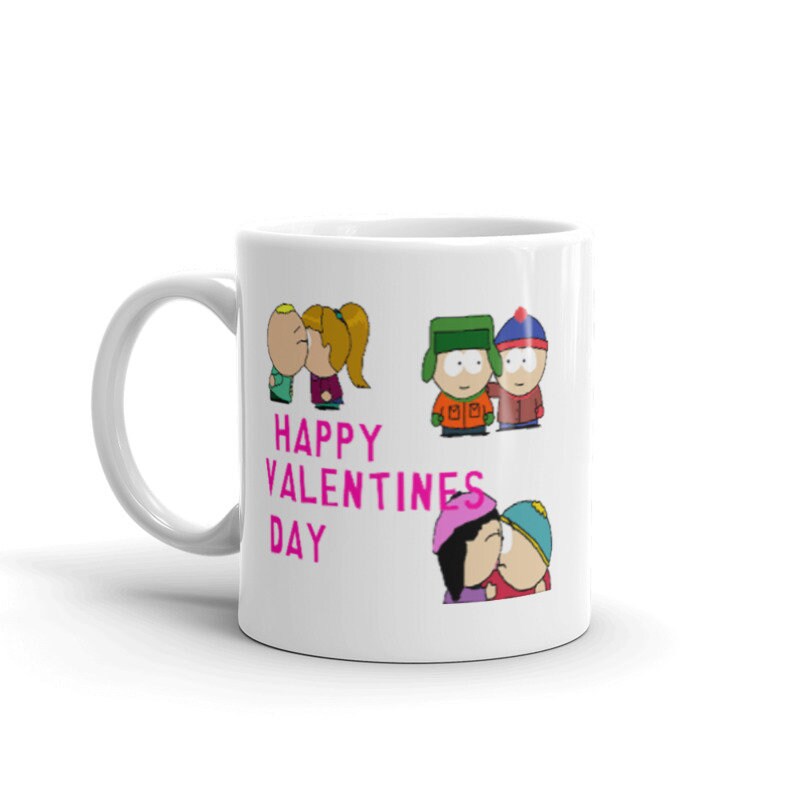 southpark happy valentines day   -southpark gifts,handmade southpark mug,southpark gifts,90s cartoon mug