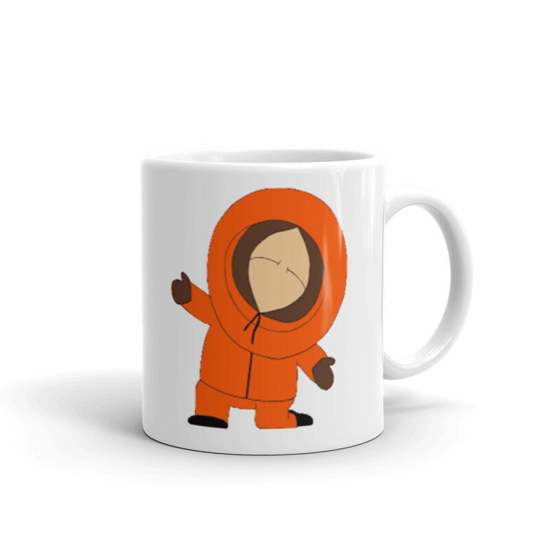 kenny mccormick with open arms out  southpark ,  - southpark gifts,handmade southpark mug,90s cartoon mug