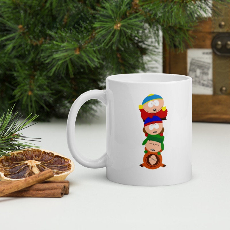 southpark gang  - southpark gifts,handmade southpark mug,90s cartoon mug