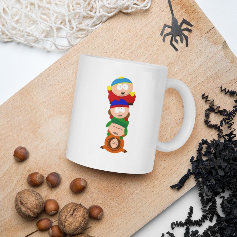 southpark gang  - southpark gifts,handmade southpark mug,90s cartoon mug