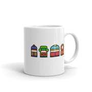 southpark gang in pixel format -southpark gifts,handmade southpark mug,southpark gifts, eric cop cartman mug,90s cartoon mug