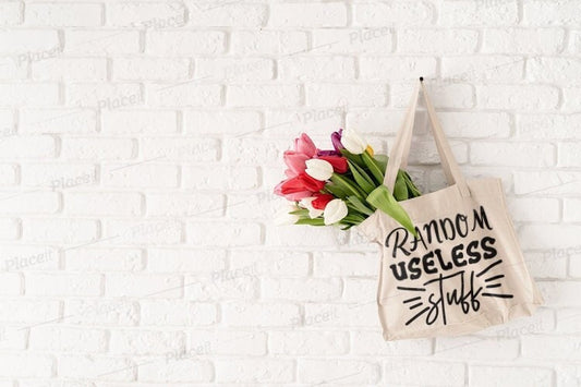 random useless stuff - Cotton Tote Bag, Funny Gifts For her