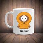 southpark kenny ,kicked like a puppy  -southpark gifts,handmade southpark mug,southpark cup ,90s cartoon mug