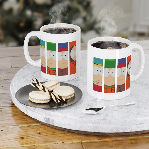 southpark characters ,handmade southpark mug,southpark gifts, cartman  mug,90s cartoon mug,ceramic coffee mug