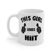 this girl loves Hiit - funny gym mug ,gym lover,gym rat,gift for bodybuilder -fitness mug -,lift your crossfit