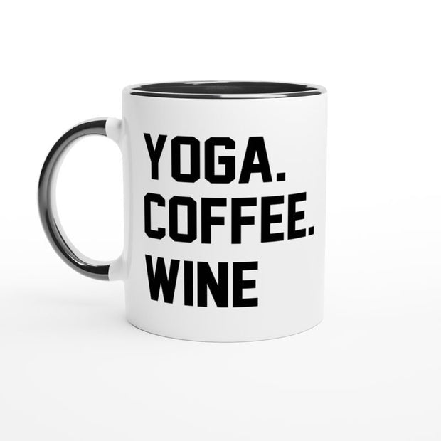 yoga coffee wine- funny yoga mug ,yoga gift, funny coffee mug,novelty mug