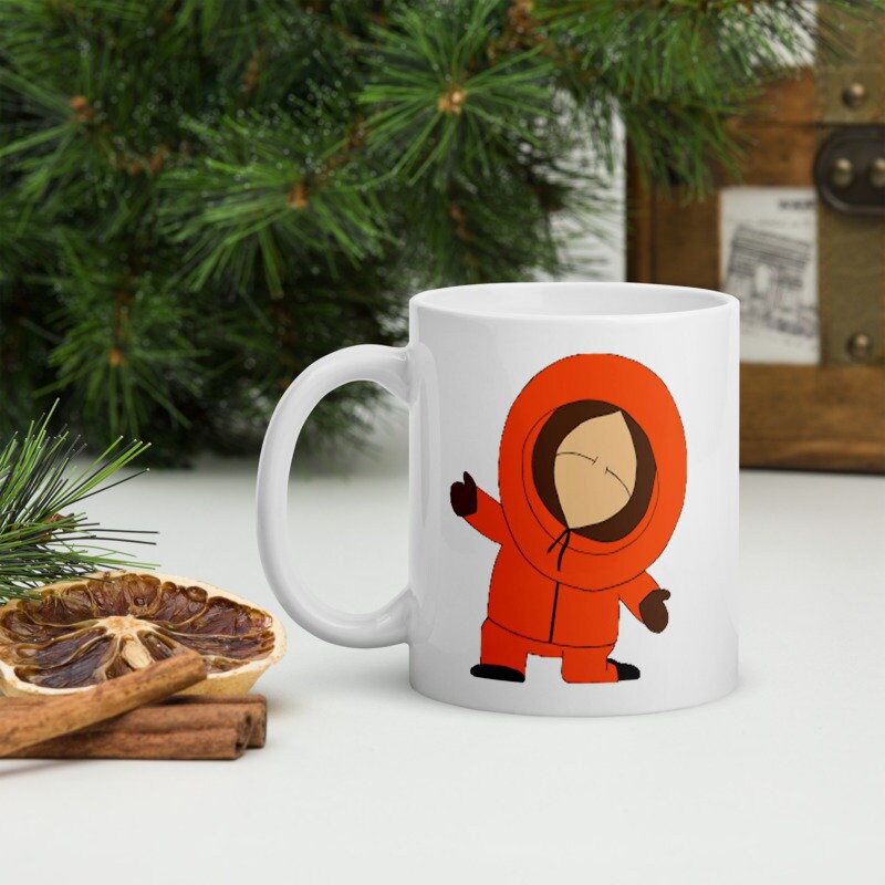 kenny mccormick with open arms out  southpark ,  - southpark gifts,handmade southpark mug,90s cartoon mug