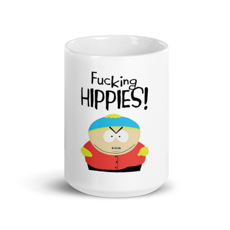 eric cartman f**king hippies southpark mug gift
