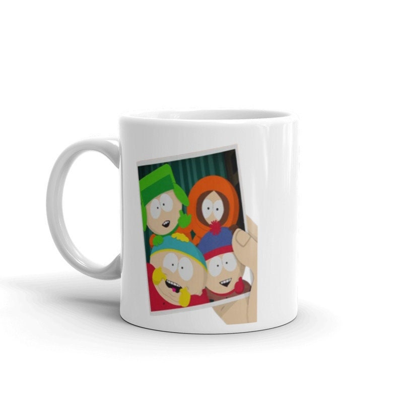 southpark character photo mug    ,handmade southpark mug,southpark gifts,cartman mug,90s cartoon mug,southpark cup gift