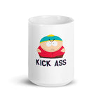 kiss ass southpark  mug ,handmade southpark mug