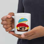 eric cartman with bum out wtf ,southpark mug  ,handmade southpark mug,southpark gifts,cartman mug,90s cartoon mug,southpark cup gift