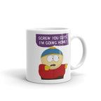 south park -eric cartman screw you guys im going home ,handmade southpark mug,southpark gifts,cartman mug,90s cartoon mug,southpark cup gift