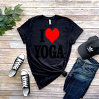 i love yoga t shirt  ,yoga lover gift,yoga typographgy ,spiritual shirt ,meditation t shirt,gift for yoga lovers