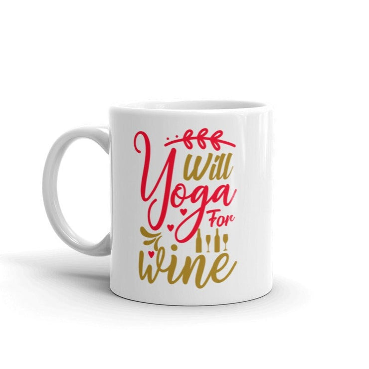 will yoga for wine, yoga gift,funny yoga mug  ,i do yoga gift