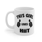 this girl loves Hiit - funny gym mug ,gym lover,gym rat,gift for bodybuilder -fitness mug -,lift your crossfit