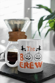 the boo crew halloween funny  mug ,halloween party mug ,halloween boo
