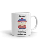 stan marsh character description - southpark gifts,handmade southpark mug,90s cartoon mug