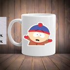 stan marsh with hands up,handmade southpark mug,southpark gifts,stan marsh  mug,90s cartoon mug