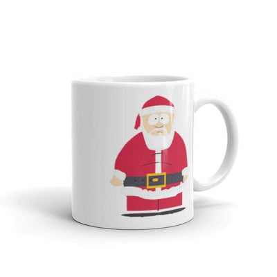 santa in southpark , handmade ceramic southpark mug