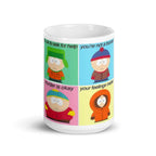 southpark character quotes  ,handmade southpark mug,southpark gifts,cartman mug,90s cartoon mug,southpark cup gift
