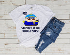 eric cartman southpark t shirt , animated cartoon,