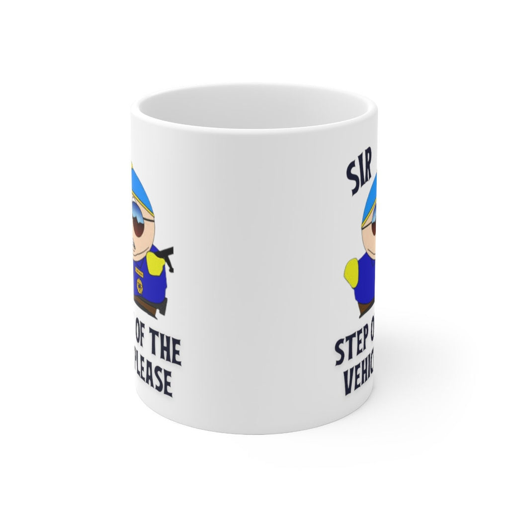 eric cartman  sir step outside the vehicle please -southpark mug