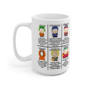 southpark name memes   ,handmade southpark mug,southpark gifts,cartman mug,90s cartoon mug,ceramic coffee mug