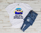 you will respect my authoritah, southpark t shirt
