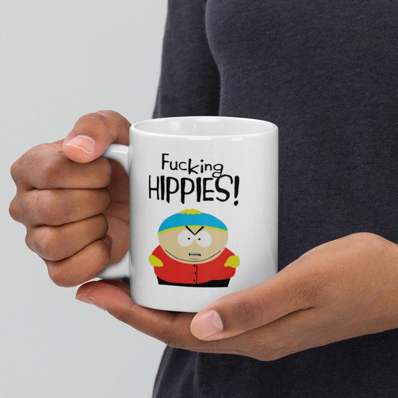 eric cartman f**king hippies southpark mug gift
