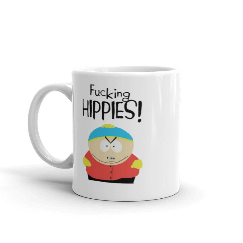 eric cartman f**king hippies southpark mug gift