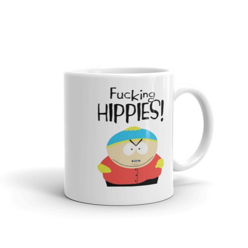 eric cartman f**king hippies southpark mug gift