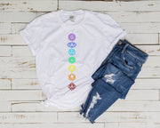 seven Chakras yoga shirt , Chakras yoga T-Shirt, Meditation Shirt