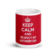 southpark  keep calm and and respect my authoritah  ,handmade southpark mug,southpark gifts,cartman mug,90s cartoon mug,southpark cup gift